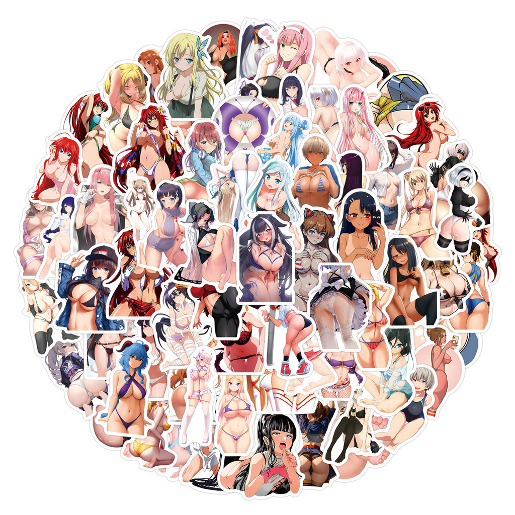 110 ชิ ้ น Pretty Anime Girls สติ ๊ กเกอร ์ PVC กันน ้ ํา (2