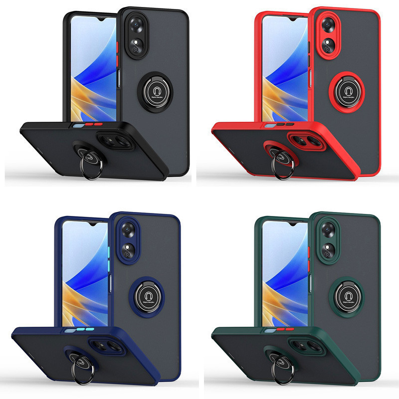 เคส หรูหรา แหวน PC สำหรับ OPPO A60 A79 A98 A38 A18 A58 A78 A15 A16 A16K A17 A17K Reno 4,5,6,7,8,10,11 11F Pro 8T 044
