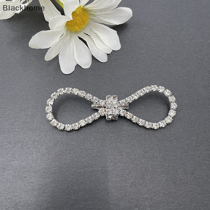 ACK แฟชั่นเงา Rhinestone โบว์หัวเข็มขัด Pearl sel Pin หัวเข็มขัด DIY เสื้อผ้ารองเท้ากระเป๋า Applique อุปกรณ์จัดงานแต่งงานของขวัญ N - รูปที่ 5
