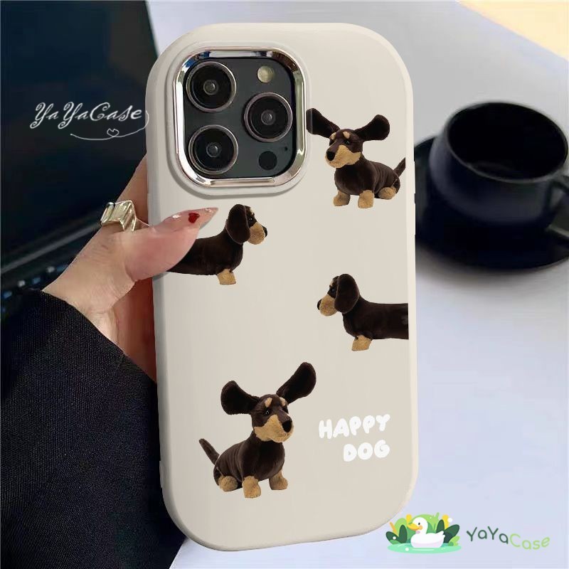 สำหรับ iPhone11 13 FOR เคสไอโฟน14 15 12 pro max 6 7 8 14 15 Plus X XR XS Max ลูกสุนัขน่ารักขั้นสูง TPUเคสโทรศั Cute Case
