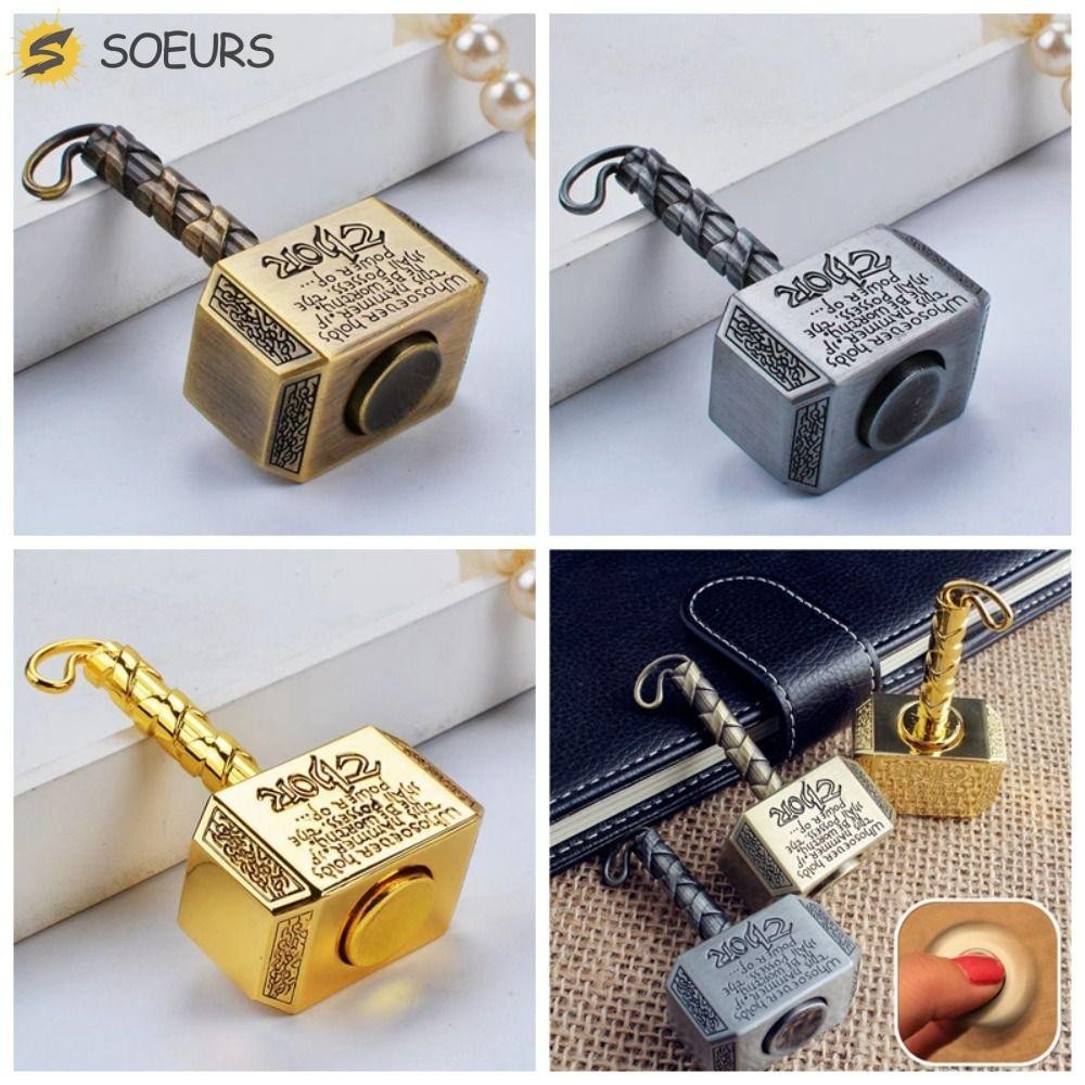 Soeurs ค้อน Fidget Spinners, ค้อนหมุนค้อนโลหะ Fidget ของเล่น, ของเล่นปลายนิ้ว Fidgeting Gyro Slider ของเล่นสําหรับเด็ก