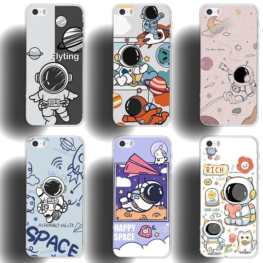 เหมาะสําหรับiphone 5 5S SE SE2020 2022 เคสโทรศัพท์TPU soft shell soft Electroplatedปุ่มดูดซับแรงกระแทกเกราะป้องกัน