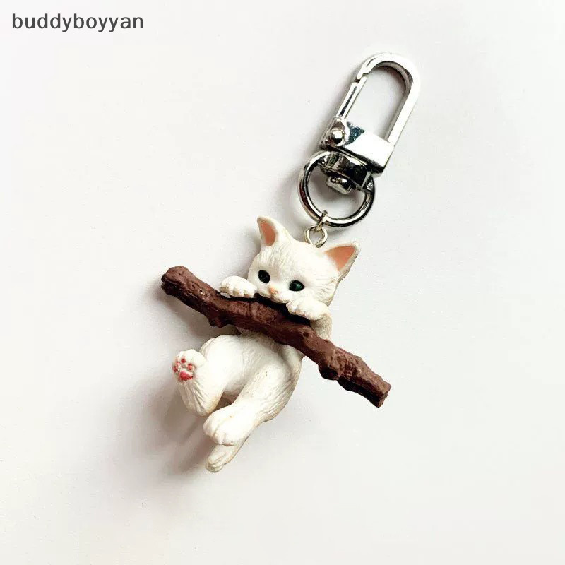 Bbth แมวน่ารักพวงกุญแจรถน่ารักการ์ตูน Lucky Cat Key Chain กระเป๋าเป้สะพายหลังกระเป๋าจี้ของขวัญสําหรับผู้หญิงและผู้ชาย Vary