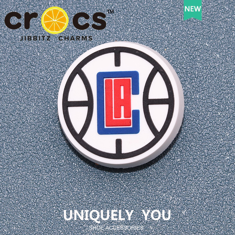 JIBBITZ cross charms ตัวติดรองเท้า โลโก้บาสเกตบอล สไตล์สปอร์ต ตัวติดรองเท้า cross