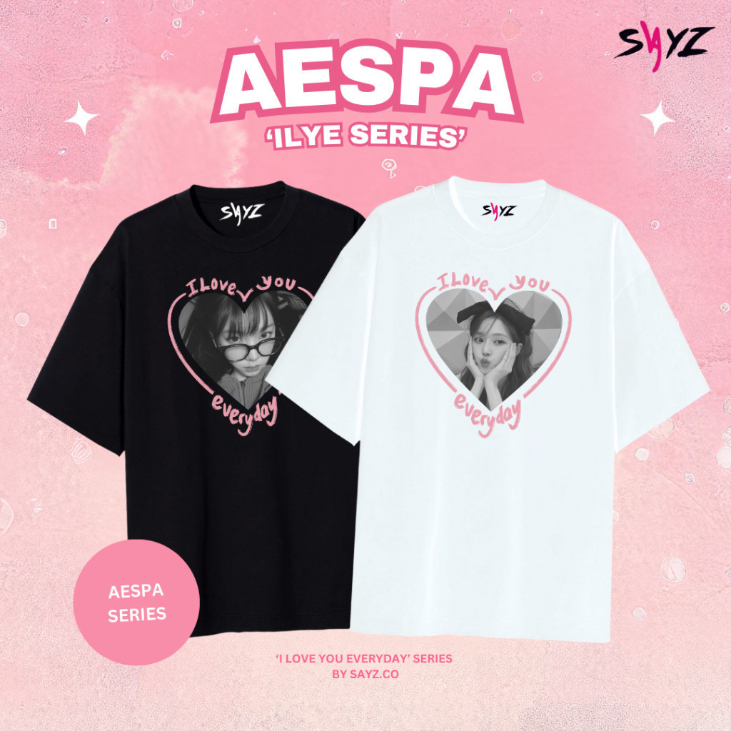 AESPA 2024 ย้อนยุคReady ] Kaos aespa 'I Love You Everyday ' Series - Karina Winter Giselle ning-ning - อัลบั ้ ม