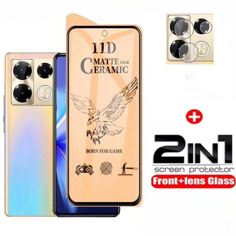 2 in 1 สําหรับ Poco F6 F5 Pro F4 F3 GT F2 Pro M6 M4 Pro 4G 5G M5S M3 Pro กล้องฟิล์มกระจกนิรภัยสําหรั