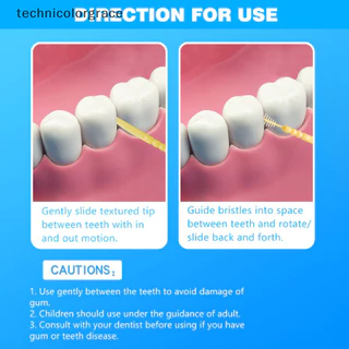 Technicolorgrace Double-Ended ปลากระดูกรูปไหมขัดฟันทิ้งไม้จิ้มฟันพลาสติกไหมขัดฟัน Interdental แปรงทําความสะอาดช่องปากเครื่องมือดูแล TCE