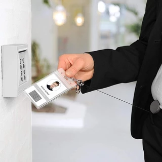 4 ซม. Retractable Badge Holder Reel 1 แพ็ค Heavy Duty Card Holder Badge Reels