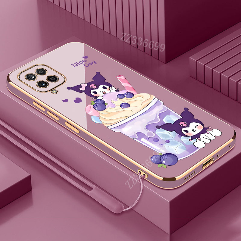 ปลอก Samsung A12 A22 A42 4G 5G M12 M22 M32 M42 ไอศกรีม Kuromi เคสโทรศัพท์ซิลิโคนอ่อนนุ่มป้องกัน
