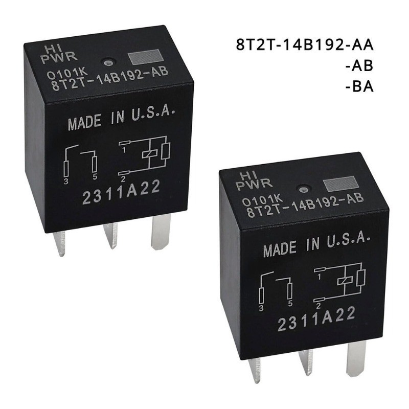 รีเลย์ 8T2T-14B192-AB /AA/BA 12VDC 4 Pins 5 Pins รีเลย์ยานยนต์สําหรับเลือก Ford ยานพาหนะ