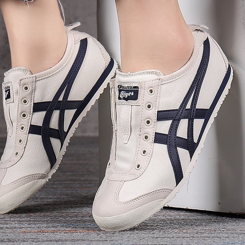 2024 [คุ้มสุดๆ] Onitsuka Tiger (ASICs Onitsuka Tiger เม็กซิโก66) รองเท้าผ้าใบผู้ชายผู้หญิง