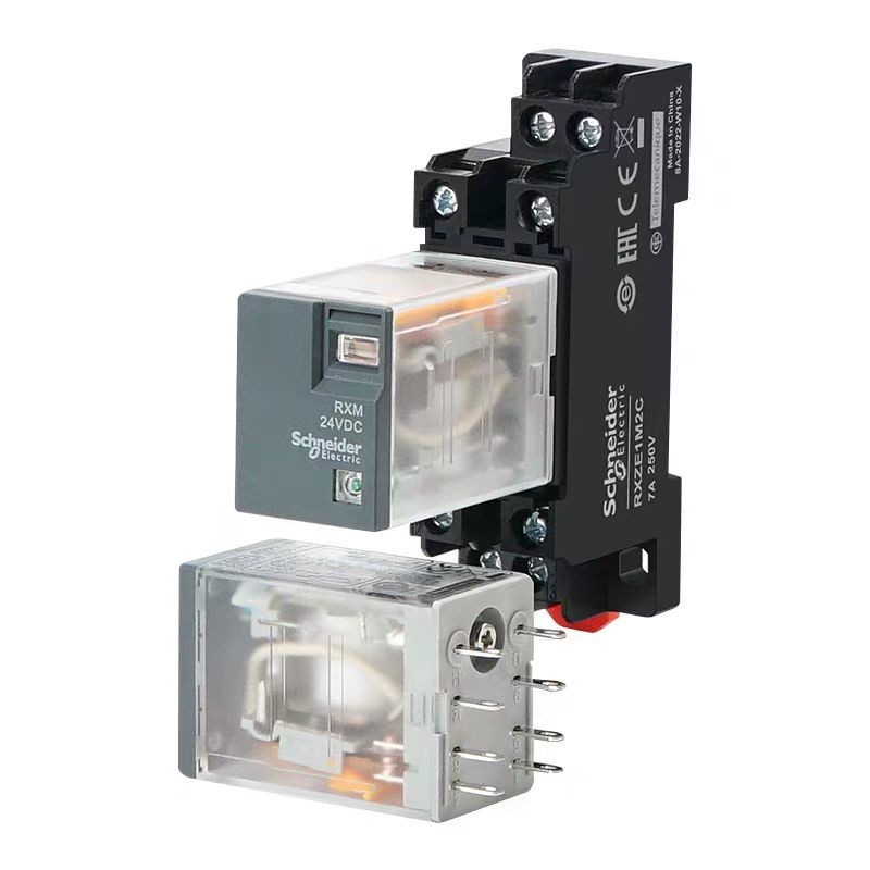 Schneider Schneider รีเลย์ระดับกลาง RXM2LB2BD RXM4AB2P7 รีเลย์ขนาดเล็ก 24V220V12V