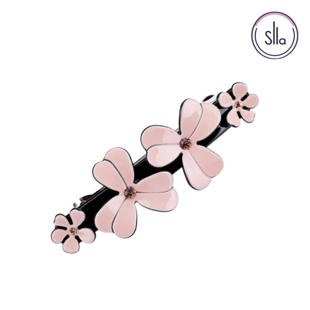 SILA Fashion Elegant Lucky Clover Crystal Hair Clips Barrette Hair Accessories | บาร์เร็ตต์
