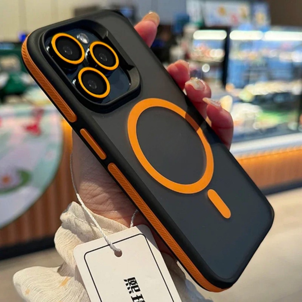 ABao Luxury Matte Magnetic Case Coverปลอกเข้ากันได้สําหรับiPhone 16 15 14 13 12 11 Pro Max Plusกันกระแทกสีปลอกแม่เหล็กเคสโทรศัพท์ฝาหลัง