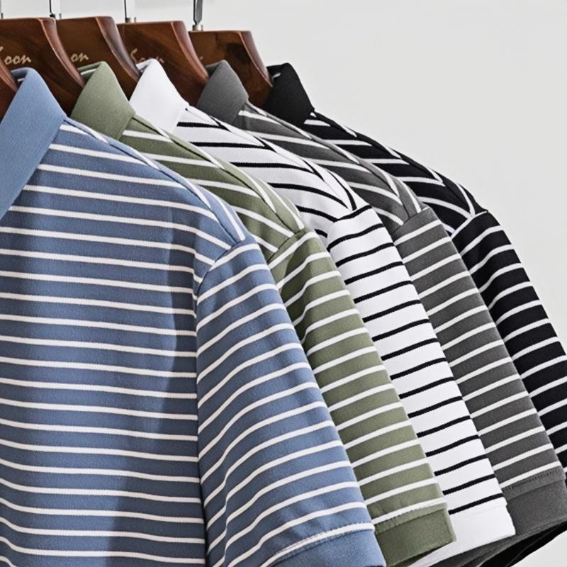 CLIFF เสื้อโปโลผู้ชาย ลาย สื้อคอปก แฟชั่น ชุดคู่รัก เรียบง่าย หล่อ ราคา ถูกที่สุด ดีลบีเคเค แกลเลอรีภาพที่ 9