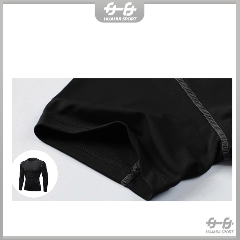 Fast Shipping เสื้อกีฬาแขนยาวผู้ชาย สื้อกีฬาแขนยาว เนื้อผ้าบางๆยืดๆ สำหรับใส่ออกกำลังกาย วิ่ง ฟิตเนต สื้อกีฬาแขนยาว ราคา ถูกที่สุด ดีลบีเคเค แกลเลอรีภาพที่ 6