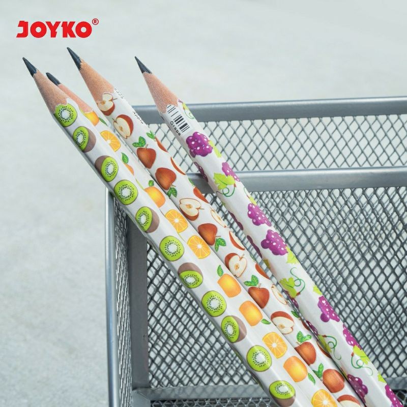 JOYKO P-109 ดินสอลายผลไม้ 1 แพ็ค (4 ชิ้น)