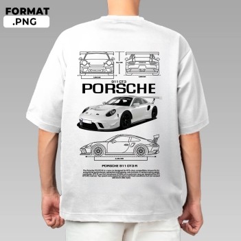 Porsche 911 GT3 R เสื้อยืดไมโครไฟเบอร์