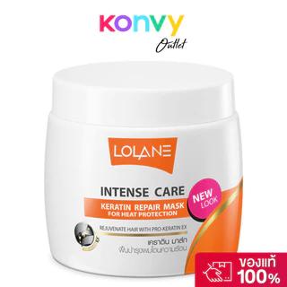 Lolane Intense Care Keratin Repair Mask for Color Care 200g ทรีทเมนท์ สูตรผมเสียจากการทำสี.