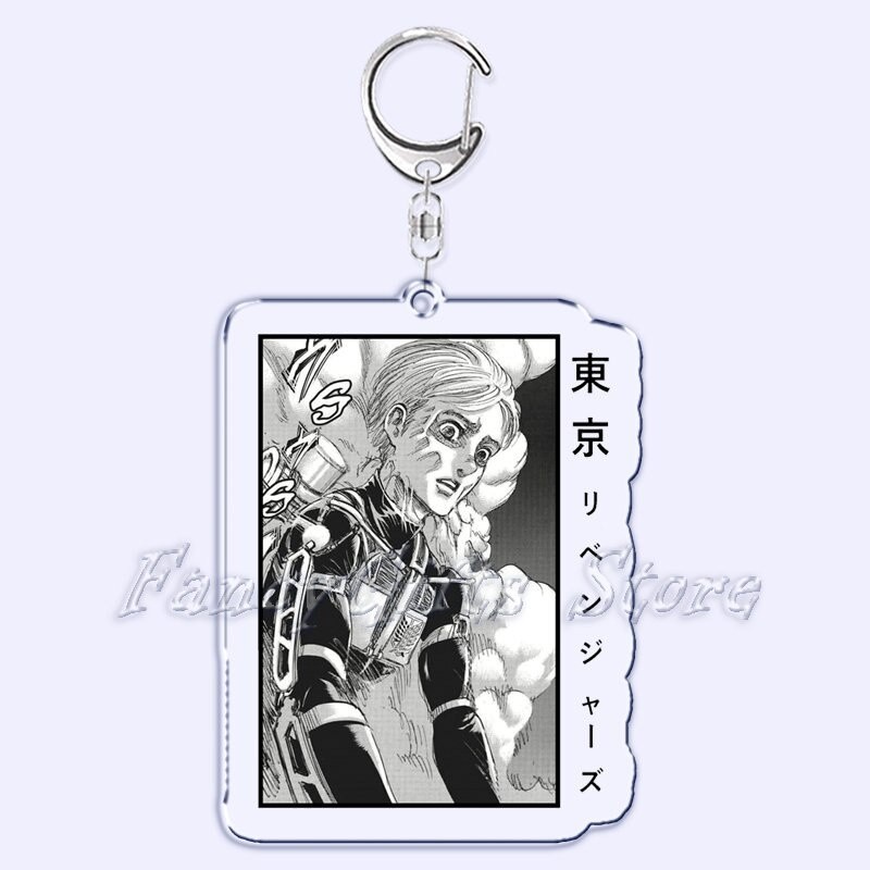 พวงกุญแจอนิเมะ Attack on Titan Eren Titan Attack, War on Titan, Armored Titan, Beast Titan