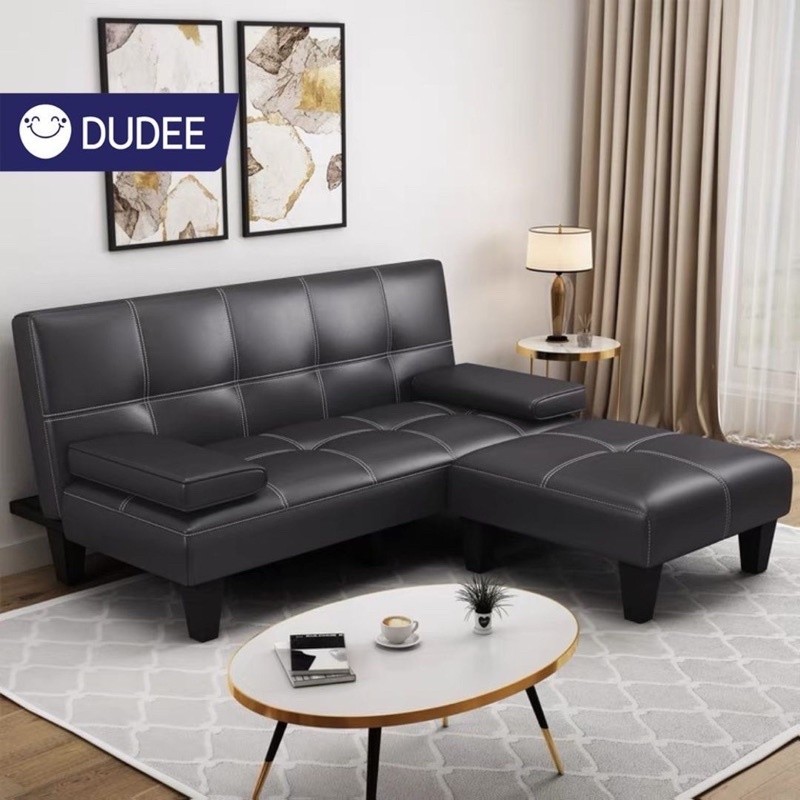 DUDEE โซฟาเบด รุ่น LQ โซฟาปรับนอน 3 ระดับ หุ้มหนังเงา 🚀🚀🚀