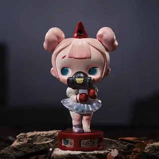 P POPMART TINYTINY Opening White Series Mystery Box ของขวัญของเล่นอินเทรนด์