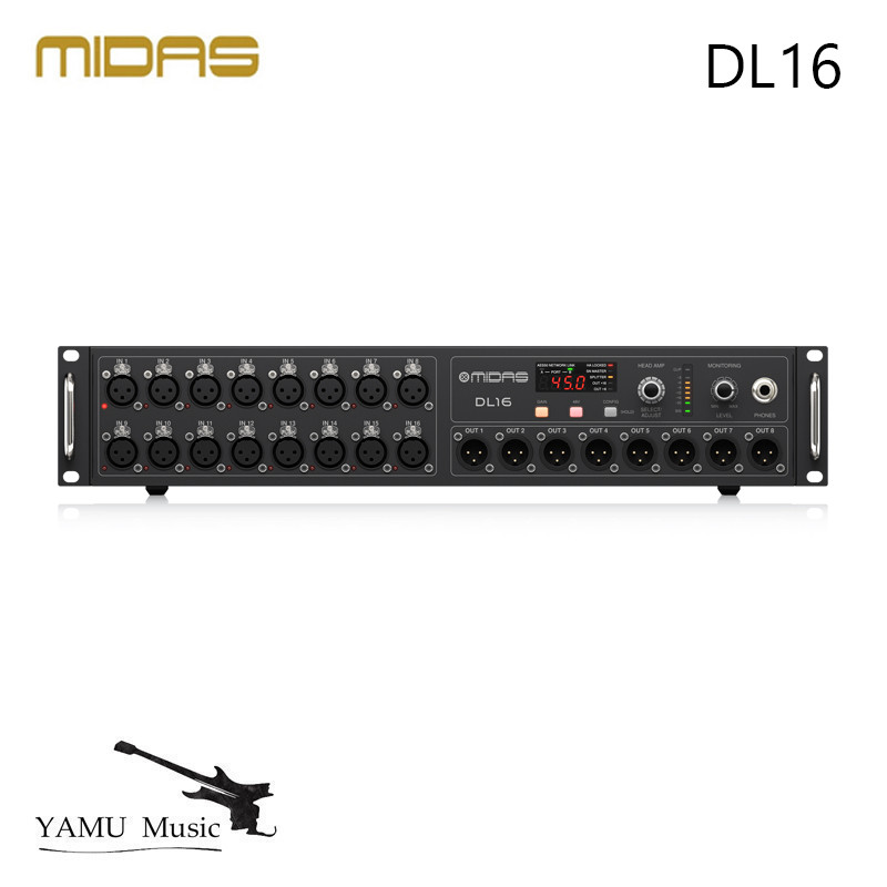 Midas DL16 16 Input, 8 Output Stage Box with 16 Midas Microphone Preamplifiers, อินเทอร์เฟซ ULTRANET