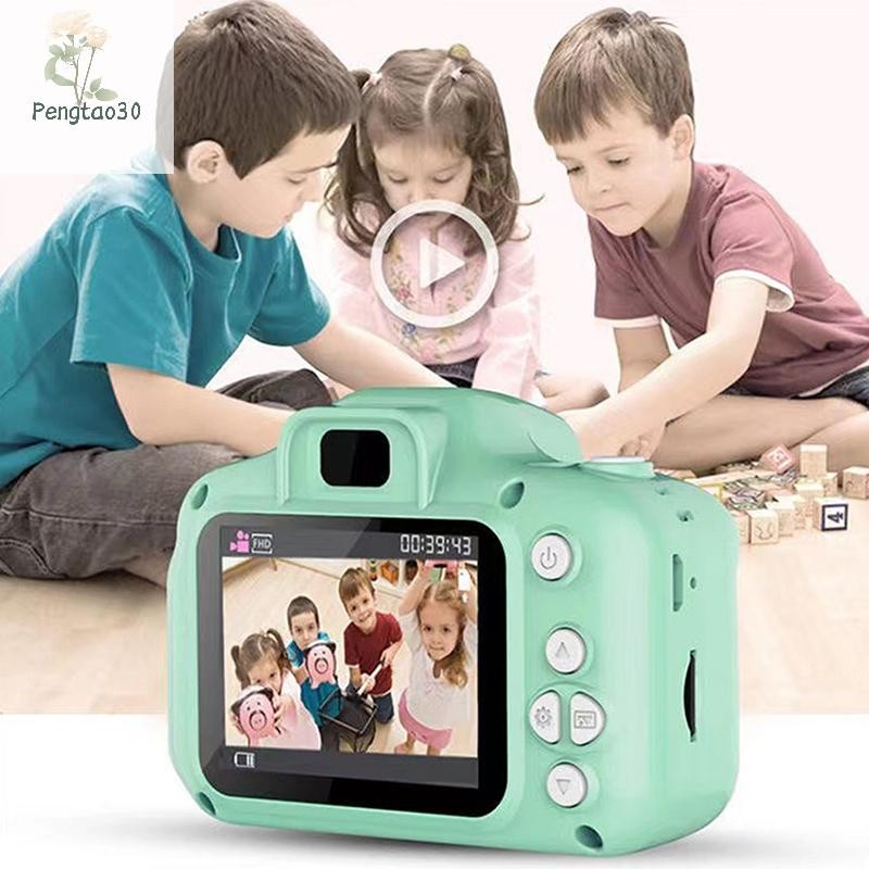 [Eao] Mini Children Camera X2 Digital Vintage Camera ของเล่นเพื่อการศึกษาเด็กโปรเจคเตอร์กล้องวิดีโอการถ่ายภาพกลางแจ้งของเล่นของขวัญ [TH]