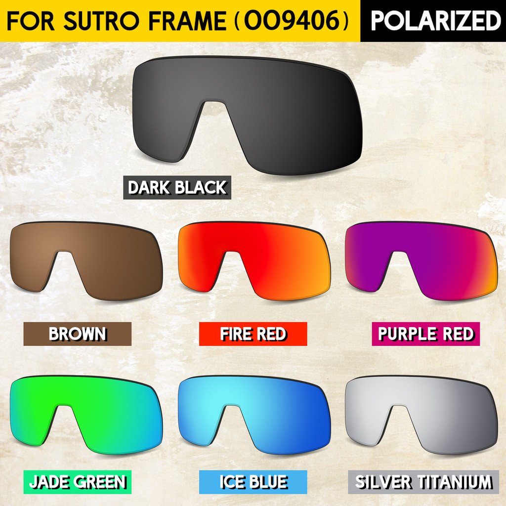 เลนส์โพลาไรซ์ทดแทนสําหรับกรอบแว่นกันแดด Sutro OO9406 ป้องกันรังสียูวี 100% | เพอร์เฟค ฟิต | ติดตั้งง่าย