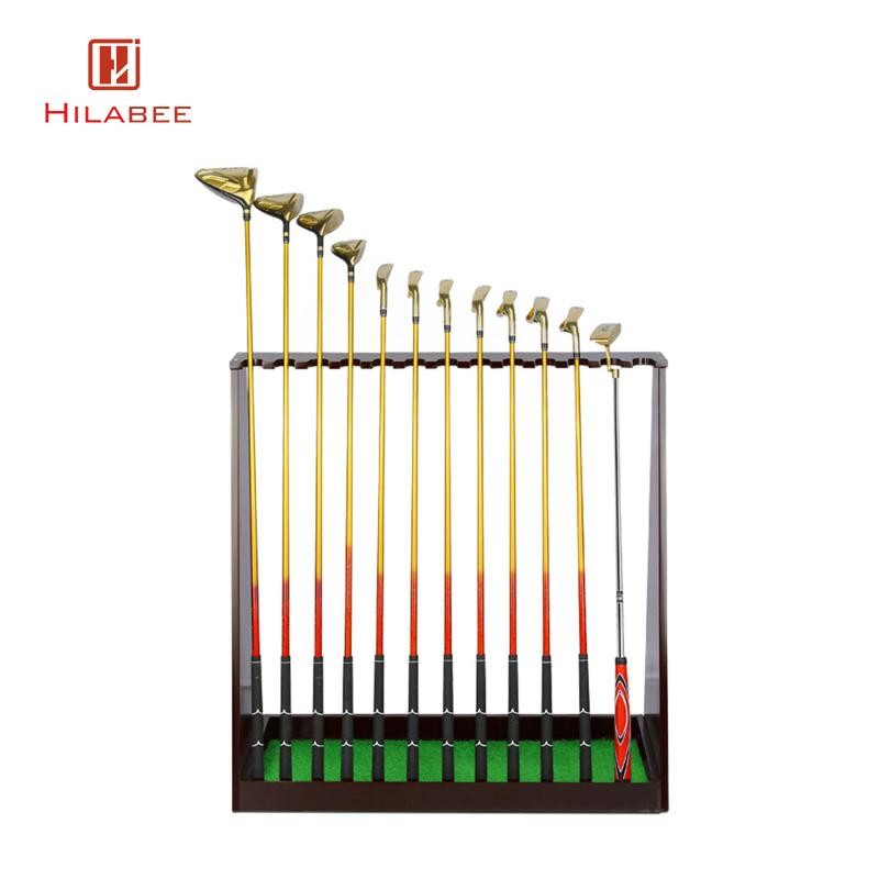 Hilabee Golf Club Storage Holder สําหรับ 13 Club Golf Club Rack สําหรับในร่ม