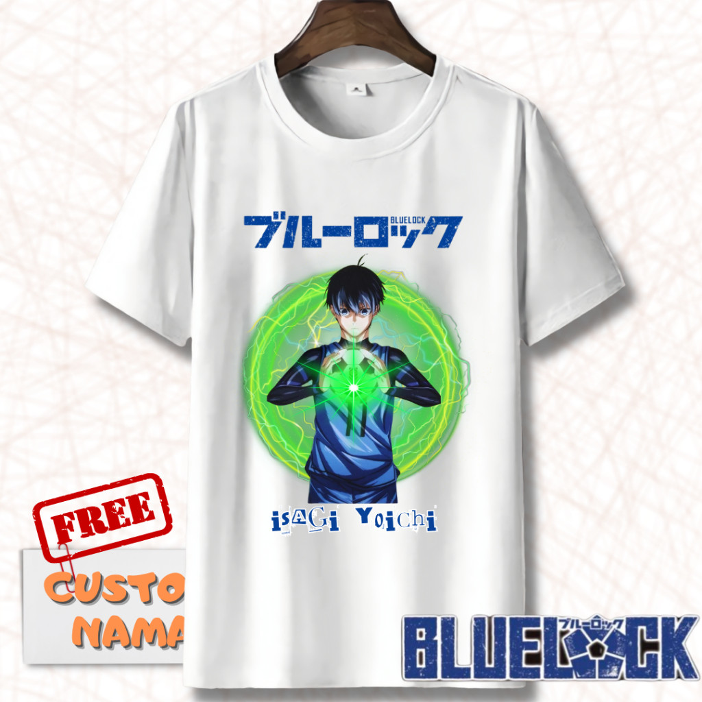 Custom - BLUELOCK ISAGI YOICHI CHILDRENS T-SHIRT ฟรีชื่อที่กําหนดเอง / เสื้อยืดแขนสั้น / เสื้อยืดแบบ
