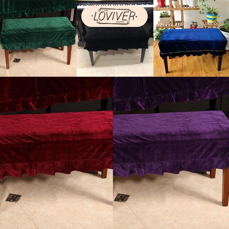 LOVIVER ผ้าคลุมสตูลเปียโนกันฝุ่น Pleuche Dust Slip Sleeve ขนาดต่างๆ & สี