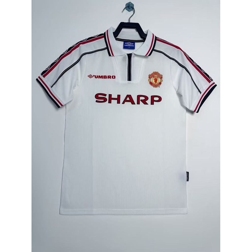 98 เสื้อวินเทจแมนยู เสื้ออ่า.+พรีเมี่ยม เสื้อบอลแขนสั้น
