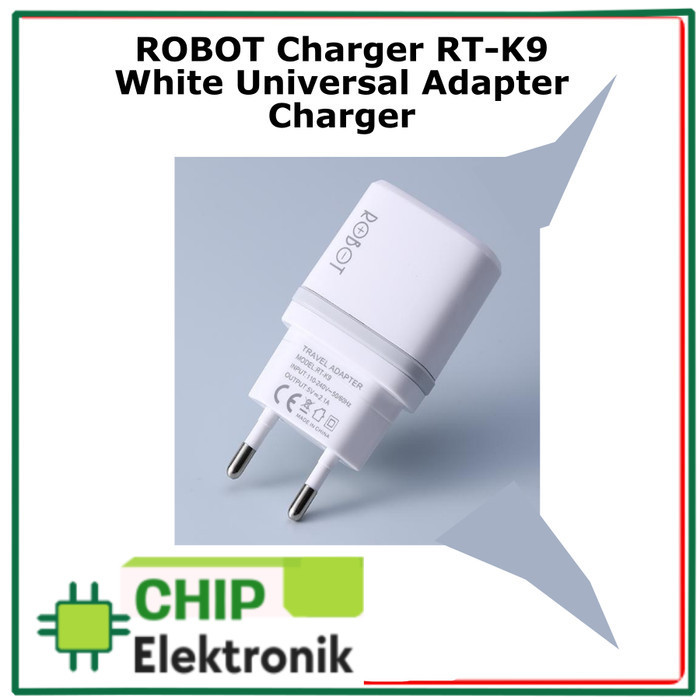 ROBOT Charger RT-K9 White Universal Adapter Charger