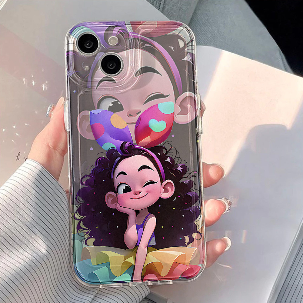 สาวสวย TPU เคสใส for Samsung A55 5G A54 A53 A56 A36 A26 A35 A34 A33 A32 A25 A22 A16 A15 A14 A13 A06 A05 A04 A03 A73 A71