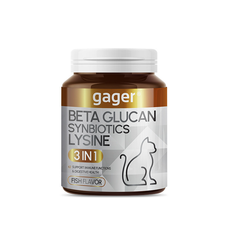 ใหม่!! Gager กาเจอร์ ผงโรยข้าวเบต้ากลูแคนผสมไลซีนและซินไบโอติก 3in1 สำหรับสัตว์เลี้ยง