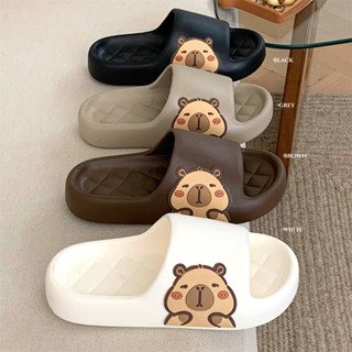 Xixtiao รองเท้าแตะรองเท้าแตะสบายคู่น่ารักบ้าน Kapibara ฤดูร้…