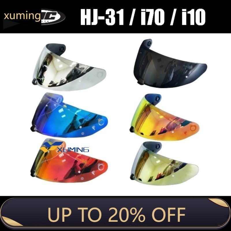Xm HJC I70 I10 HJ 31 เลนส์ Visor Iridium Revo หมวกกันน็อคแบบเต็มหน้า Visor สําหรับ HJC I70 I10