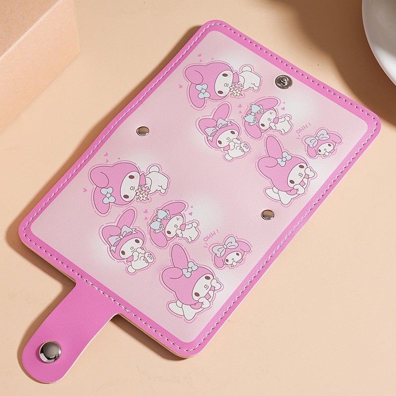 Kawaii Hello Kitty Card Bag My Melody Kuromi น่ารักการ์ตูน Translucence Card Slot คลิปบัตรเครดิต