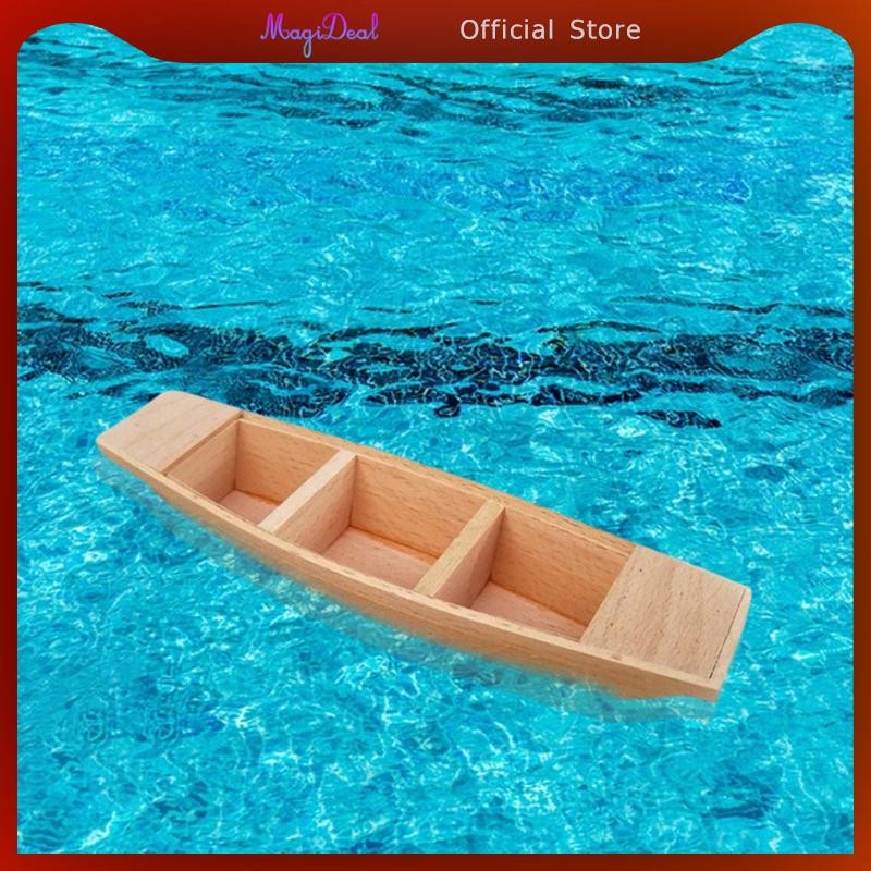 Magideal เรือไม้เรือหัตถกรรม Figurine เรือใบ Nautical เรือหัตถกรรมสําหรับสํานักงานความยาว 20 ซม.เค้าโครงตกแต่ง