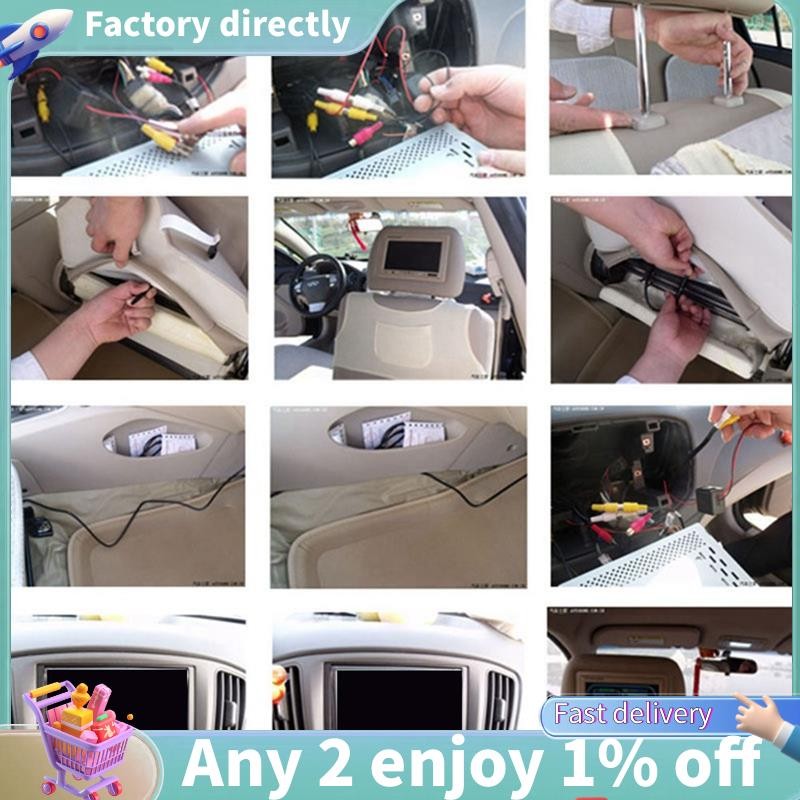 LU-Universal 7 นิ้วรถ Headrest Monitor หน้าจอสําหรับ AV USB SD MP4 MP5 FM Beige