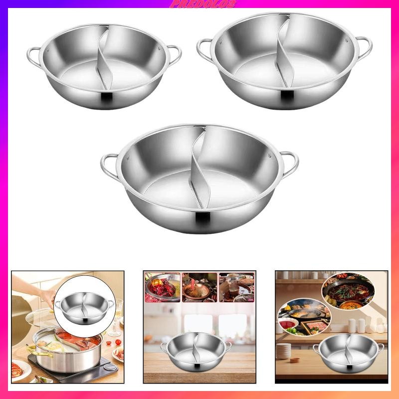 [Predolo2] หม้อชาบูจีนสแตนเลสพร้อมที่แบ่ง,cookware,mandarin Duck Pot,Soop Pot Double Flavour Hotpot 