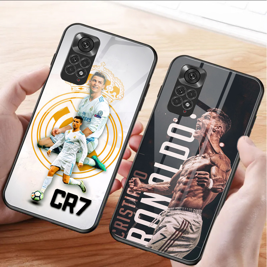 Cristiano Ronaldo CR7 04 กระจกนิรภัยเคสโทรศัพท์สําหรับ Xiaomi Redmi หมายเหตุ 13 pro plus 12 4G 11 10