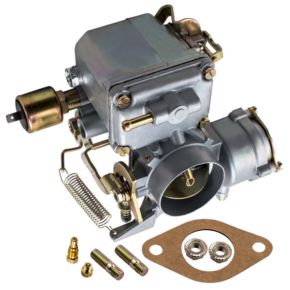 สําหรับ VolksWagen Beetle/ Thing/ Karmann Gia 1.6L 34 PICT-3 คาร์บูเรเตอร์ Fit สําหรับ VolksWagen Beetle/ Thing/ Karmann Gia 1.6L Dual พอร์ตเครื่องยนต์ Carb 12V ไฟฟ้า Choke