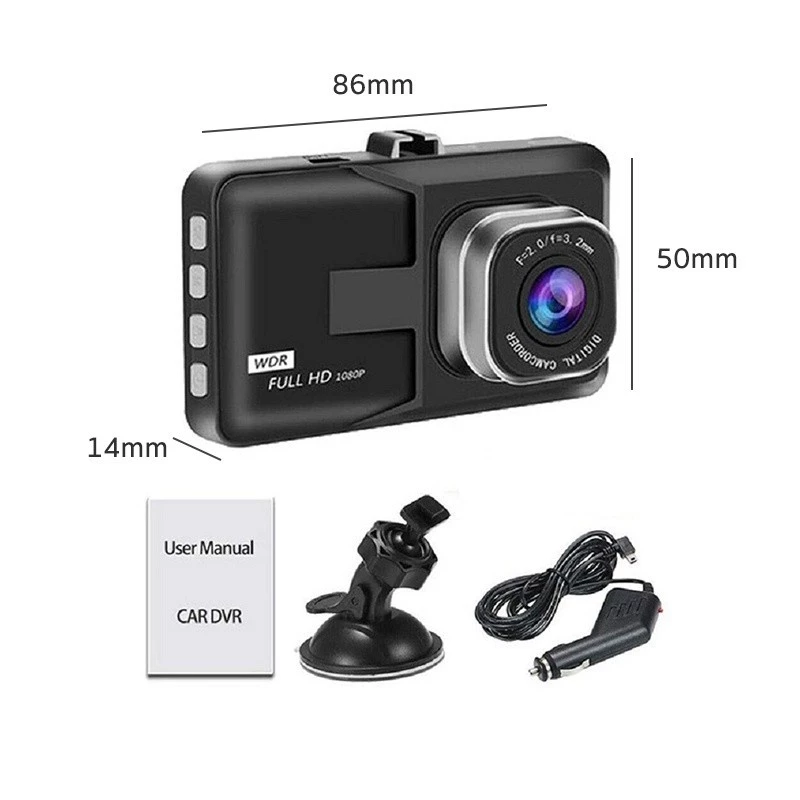 [พร้อมส่ง]กล้องติดรถยนต์หน้า/หลัง รุ่น บันทึกภาพ Full HD 1080P เลนส์มุมกว้าง 140/กล้องติดรถยนต์หน้าหลัง Car Camer thumbnail 10