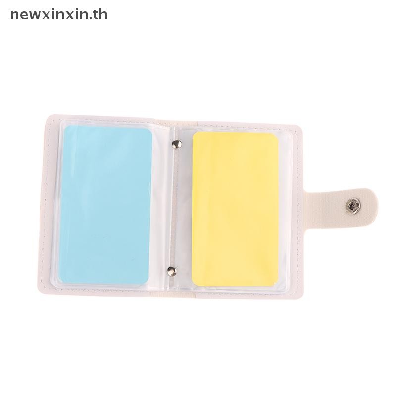 ^N^ กระเป๋าการ์ด 30 กระเป๋าหนัง PU กระเป๋าสตางค์ขนาดเล็ก RFID Blocking บัตรเครดิตธนาคาร IC/ID ผู้ถือบัตรลามิเนตปกปิดเคสนามบัตร {T}
