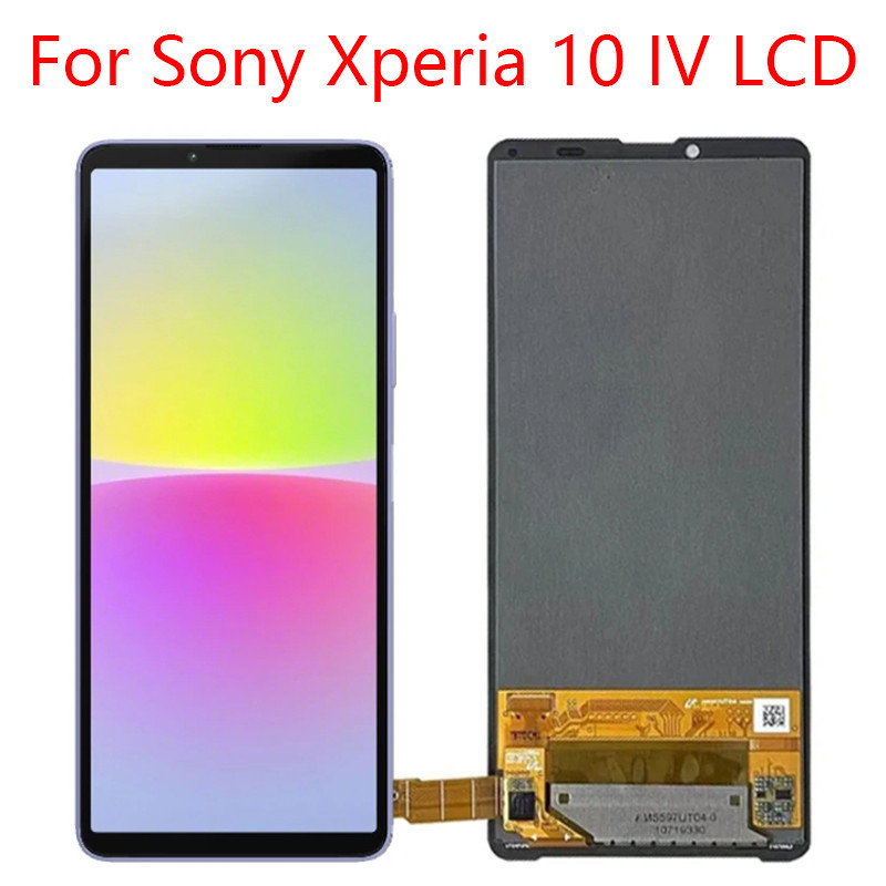 6.0 "AMOLED สําหรับ Sony Xperia 10 IV จอแสดงผล LCD Touch Screen Digitizer Assembly X10 IV XQ-CC54 หน