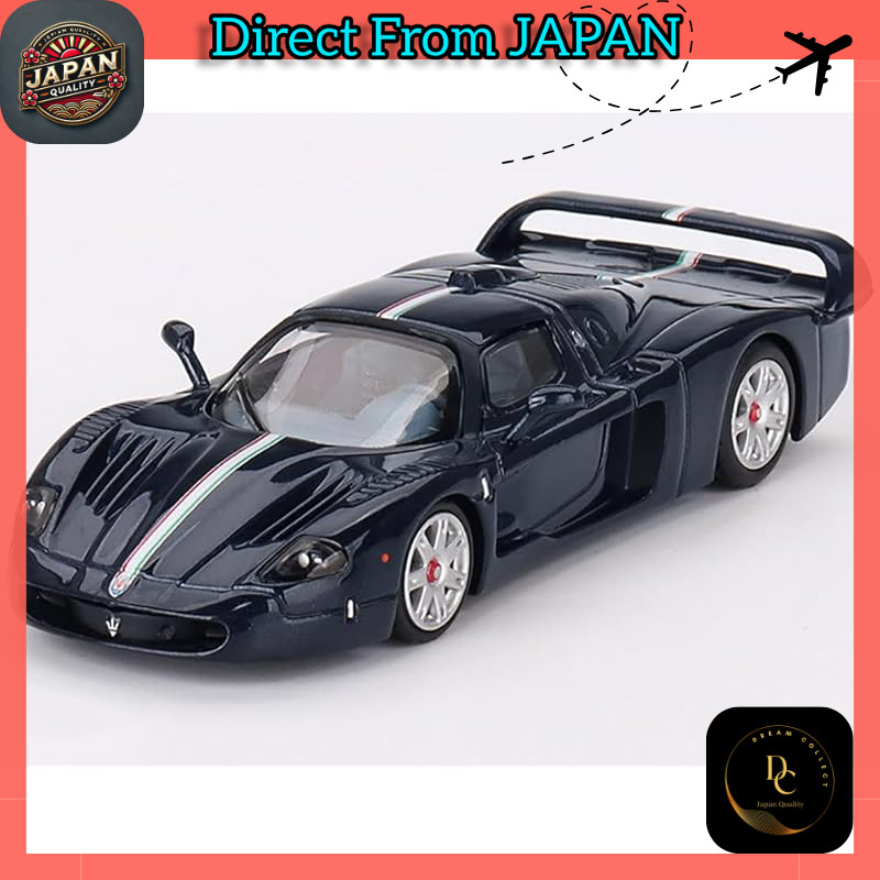 BBR MODELS 1/64 Maserati MC12 Stradale Blue Metallic w/ Stripe Finished Model