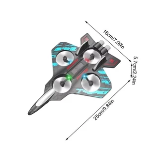 LUXELUNGE รีโมทคอนโทรลโฟม Fighter, ชาร์จ Gravity Sensing Glider บินเฮลิคอปเตอร์ของเล่น,มินิรุ่นทนทาน 2.4G Stunt แบบพกพา RC Hobby Jet Plane ชายหญิง