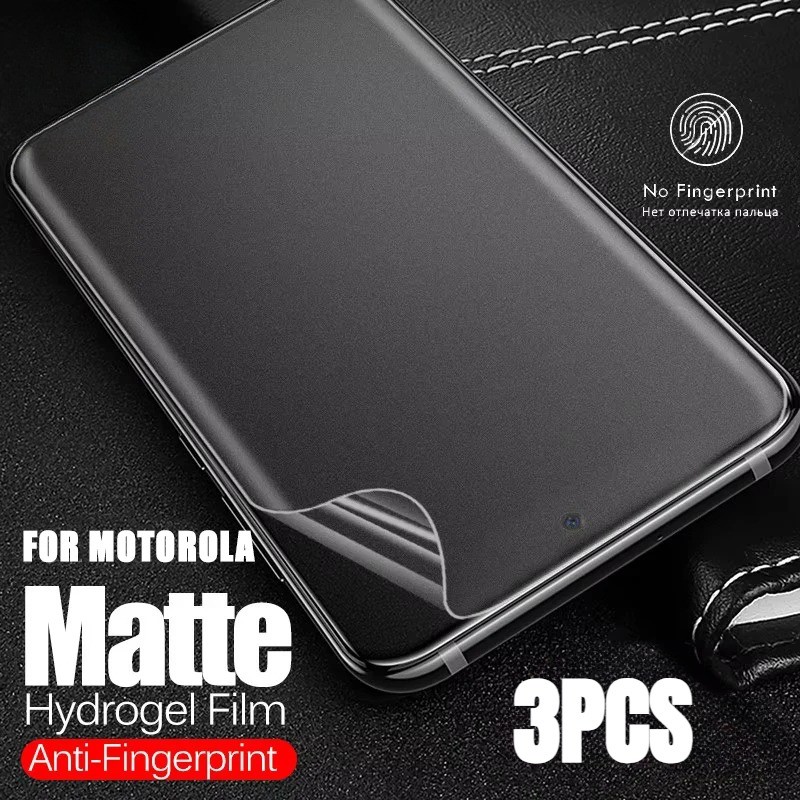 3PCS Matte Hydrogelฟิล์มสําหรับMoto Edge 50 40 30 20 5G UW Ultra Pro Neo Fusion Lite 2021 Frosted HD